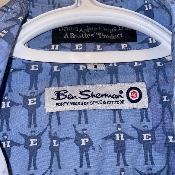 Authentic Beatles material Ben Sherman retro shirt - Picture 2 of 5